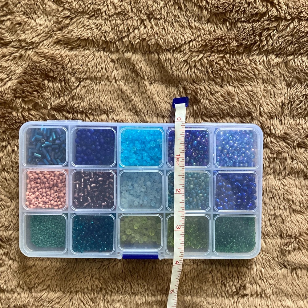 Assorted Rainbow Glass Beads with Organizer - Picture 16 of 16
